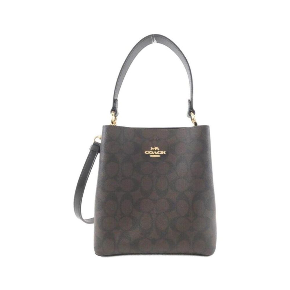 Coach Coated Canvas Leather Shoulder Bag